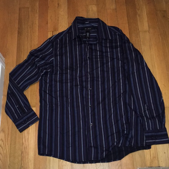 red and black striped dress shirt